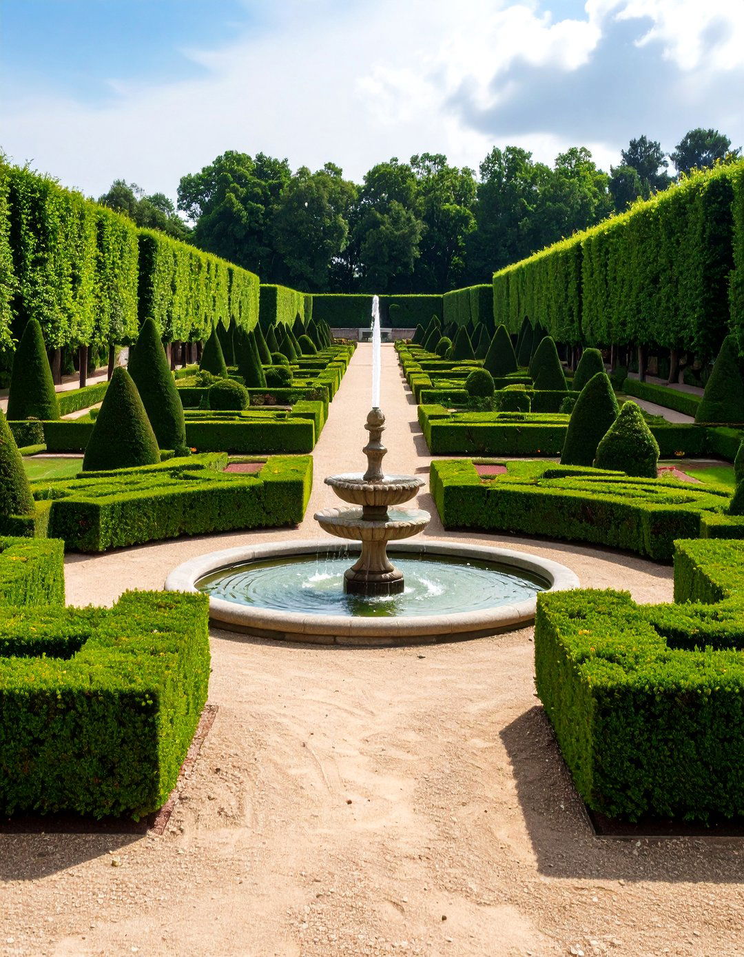 The Formal French Garden Design - 30 big backyard ideas