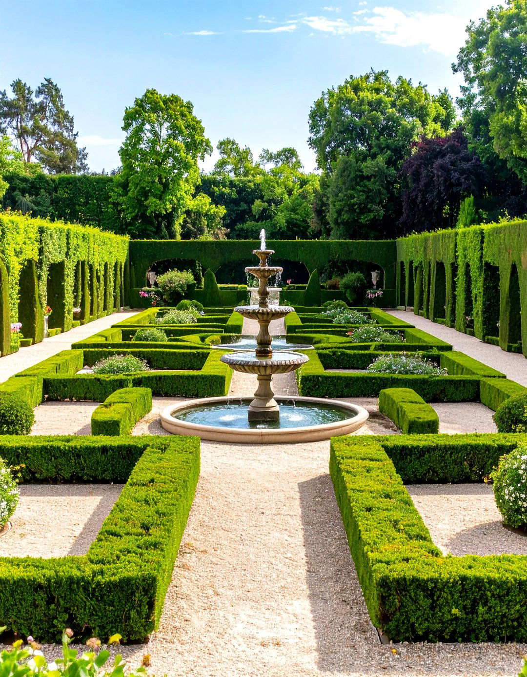 The Formal French Garden Layout - 30 free landscape design online ideas