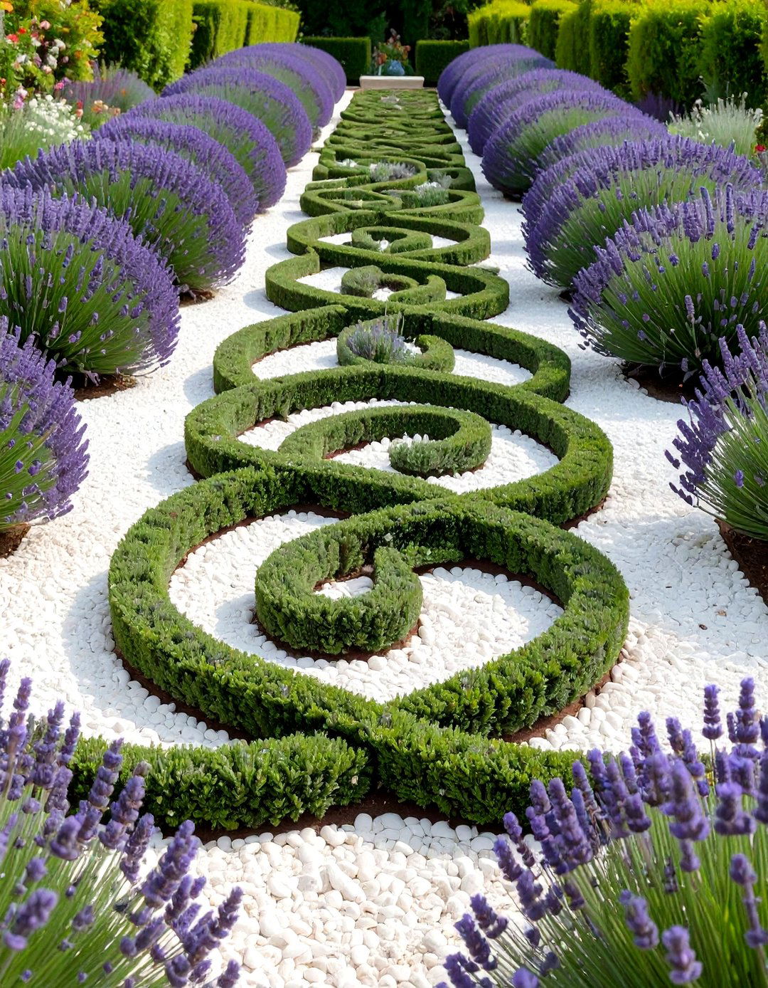 The Formal Herb and Knot Garden - 30 custom landscape design ideas