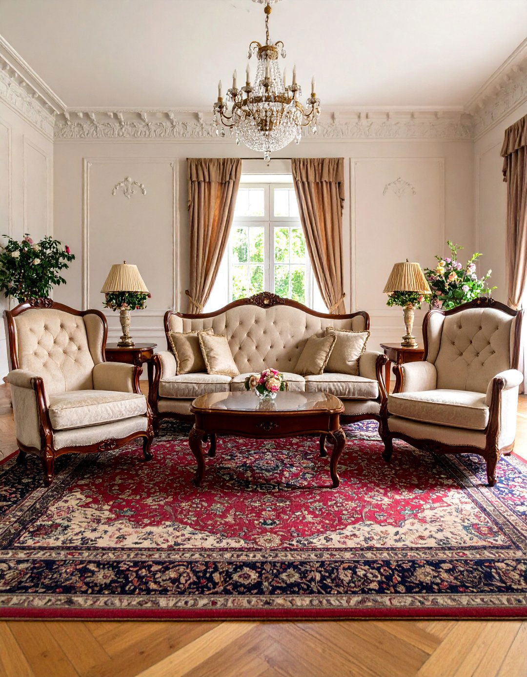The Formal Parlor with Traditional Furnishings - 30 1940s interior design ideas