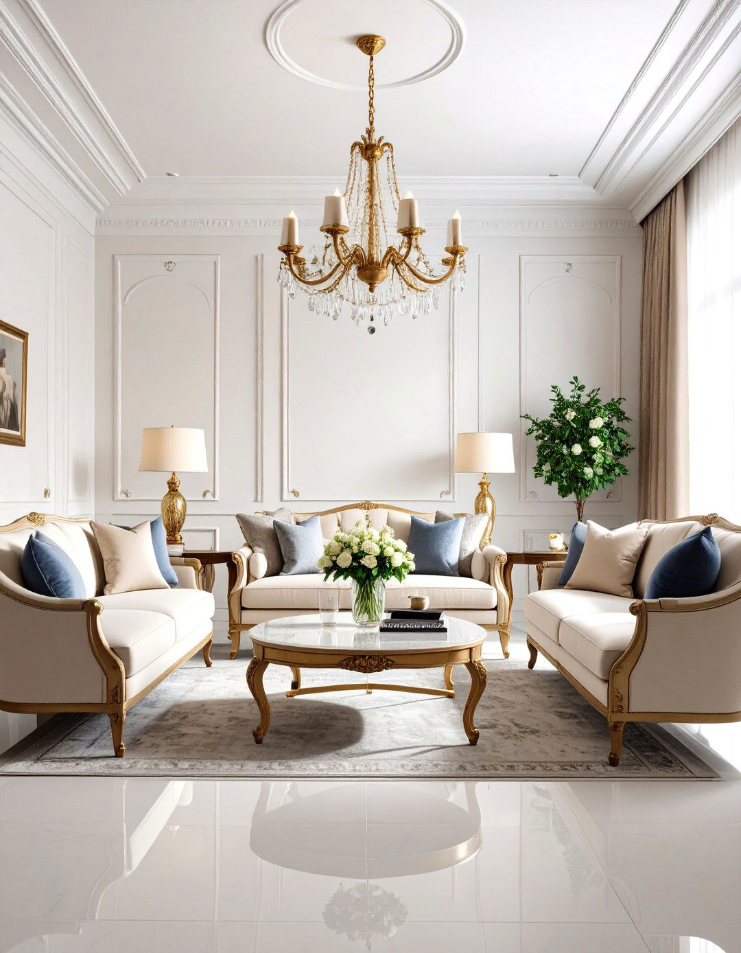 The Formal Symmetrical Family Room - 30 family room furniture ideas