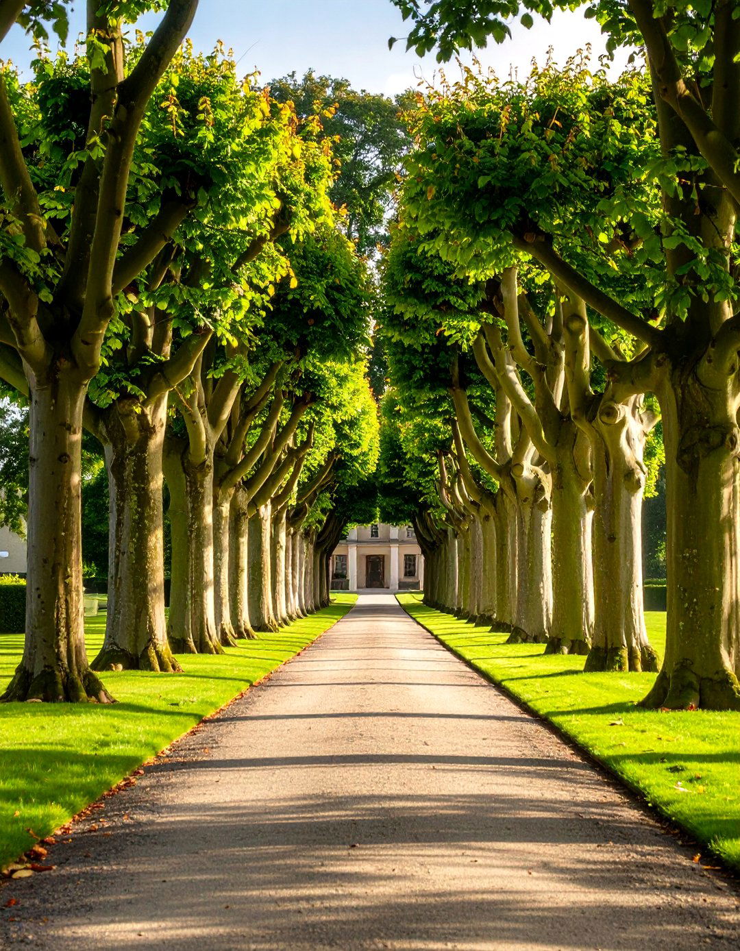 The Formal Tree Allee Driveway - 30 half circle driveway landscape ideas