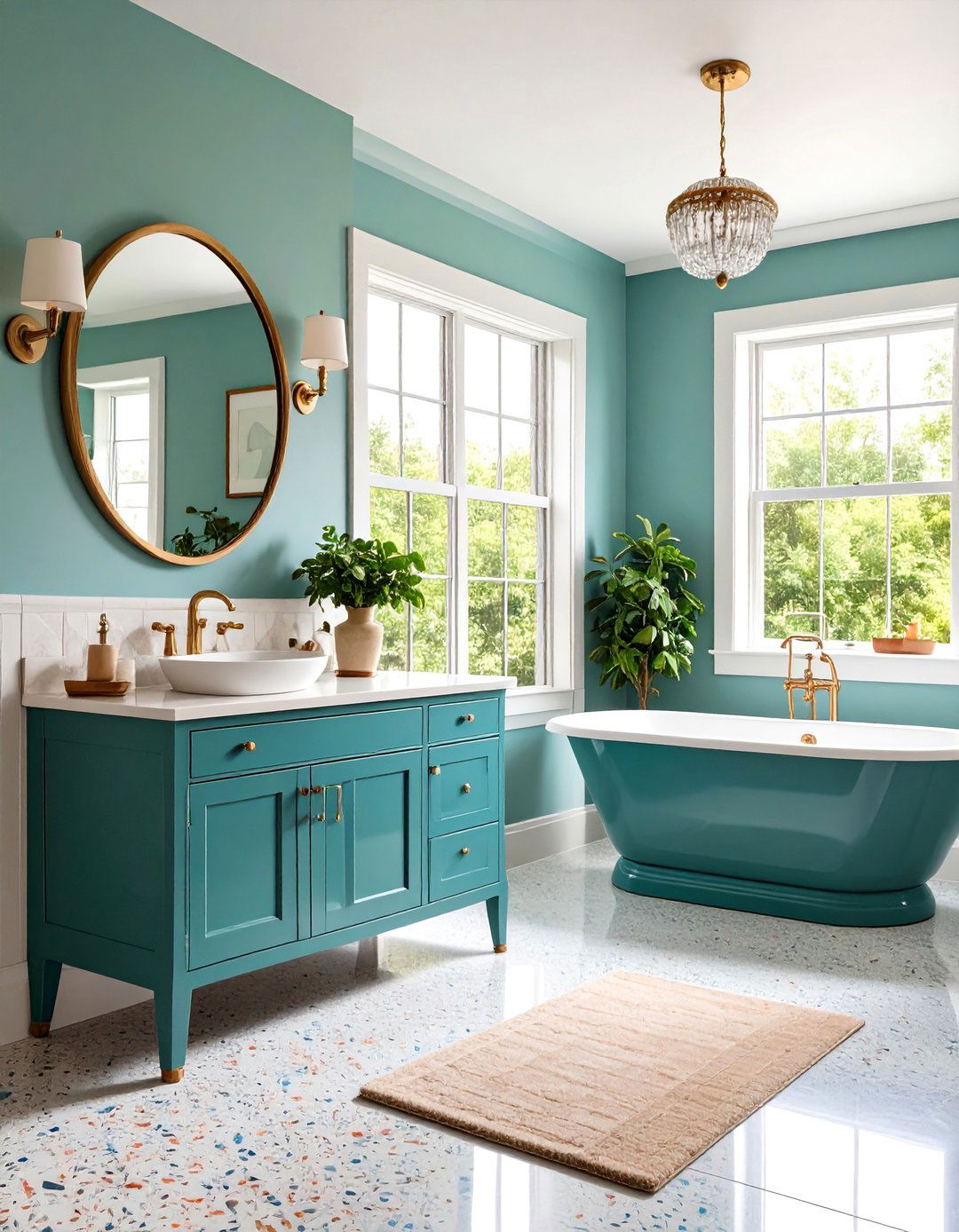 The Formica and Chrome Bathroom - 30 1950s interior design ideas