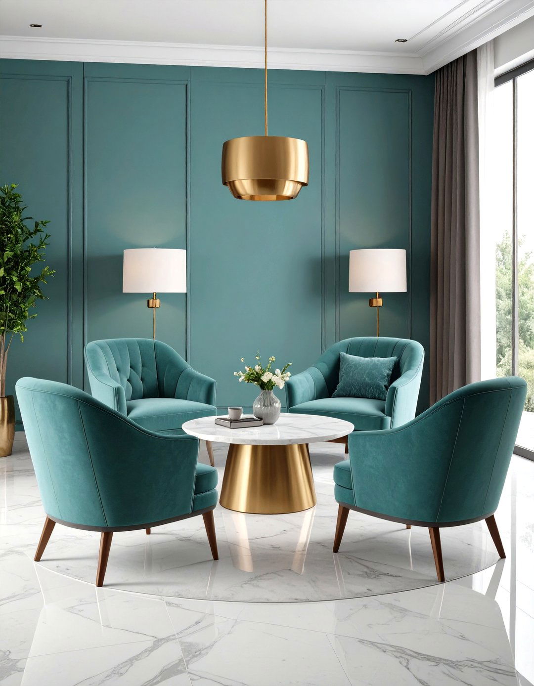 The Four Chair Living Room Arrangement - 30 living room seating ideas