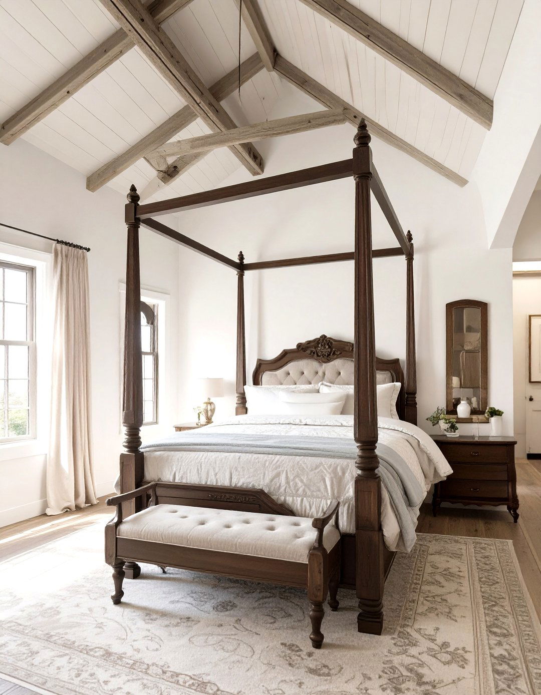 The Four Poster Bed Sanctuary - 30 country bedroom ideas