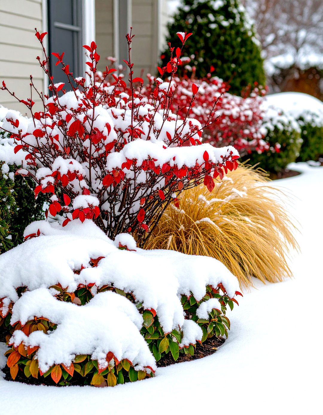 The Four Season Interest Flower Bed - 30 front yard flower bed ideas
