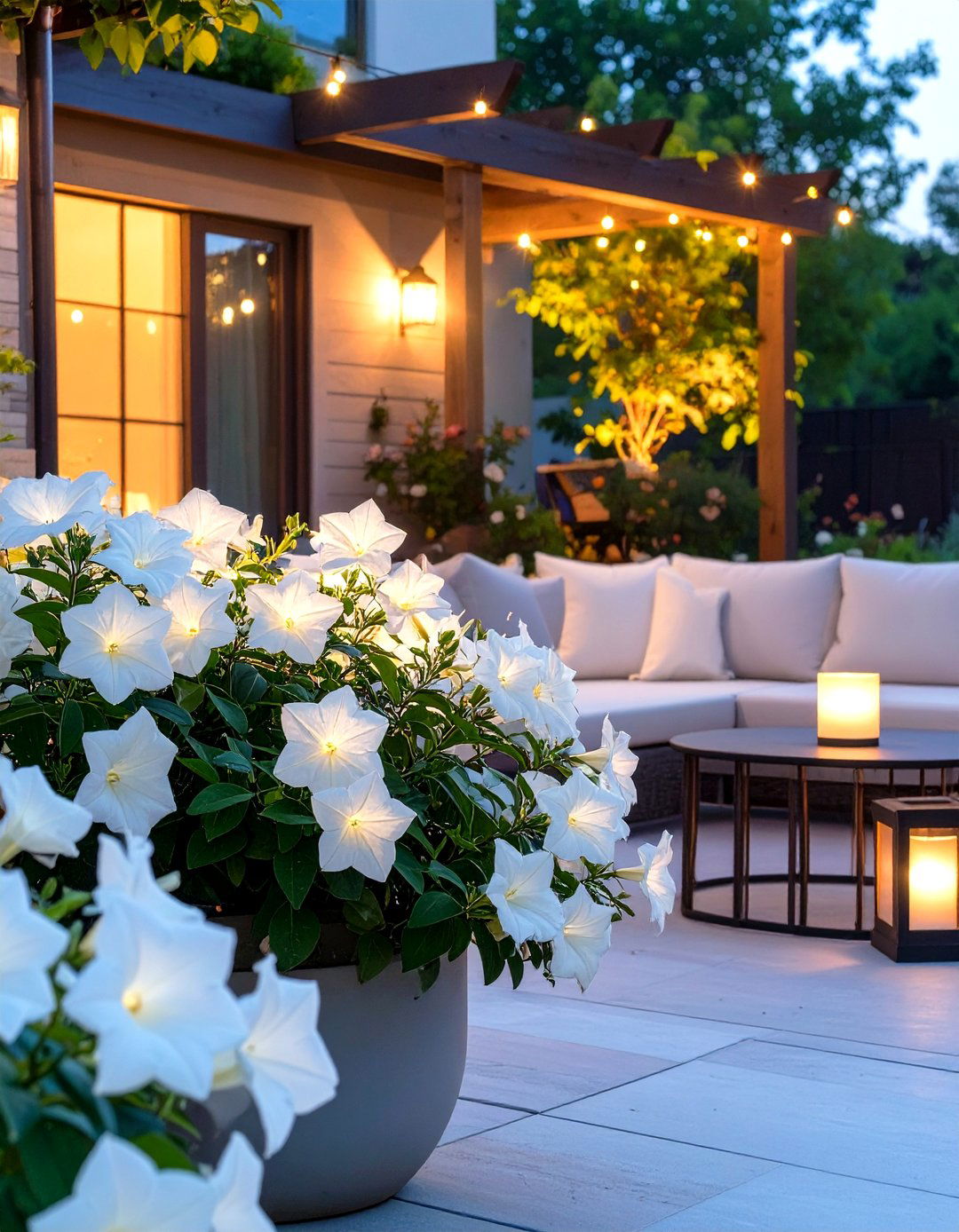 The Fragrant Evening Container Garden - 30 container garden ideas