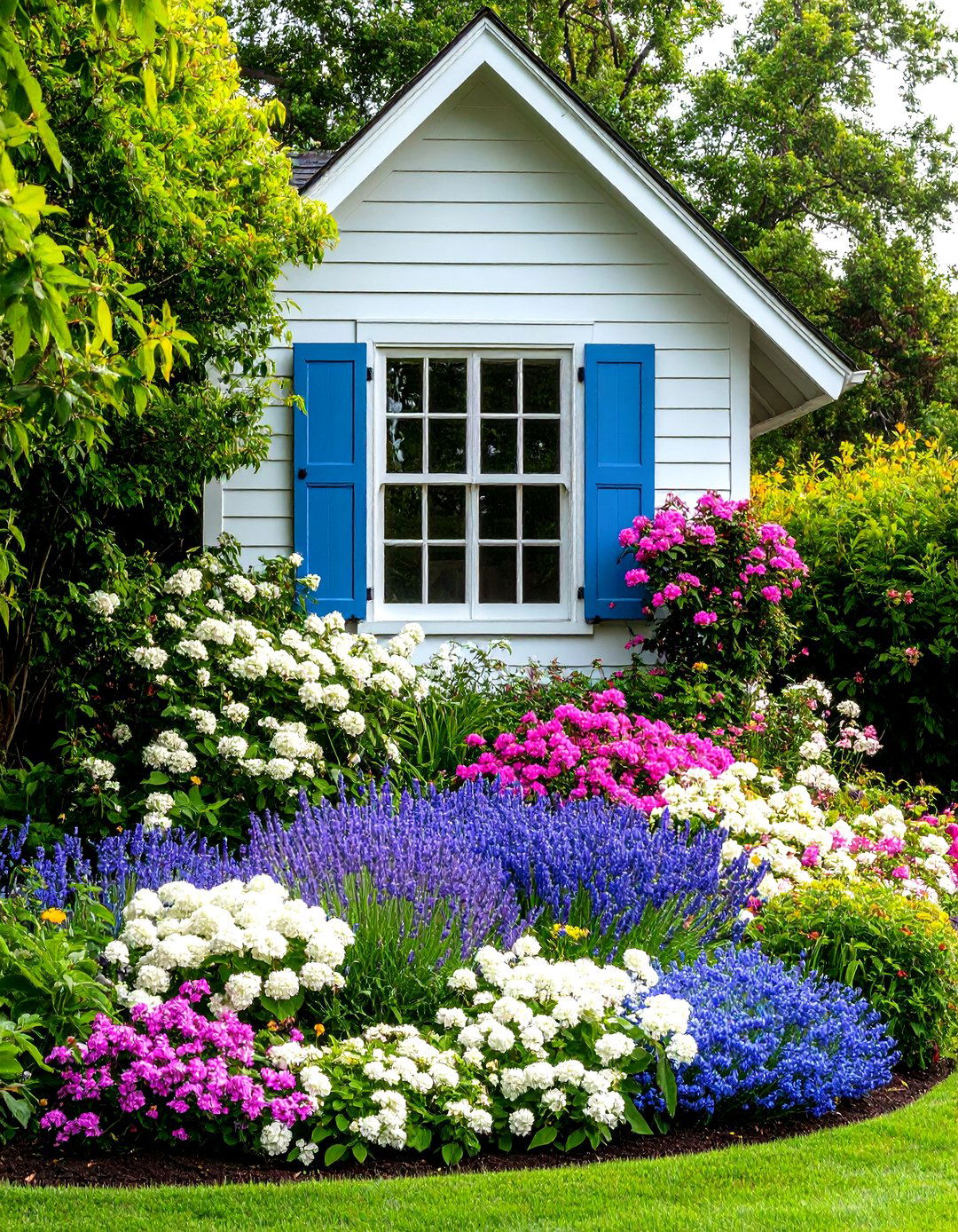 The Fragrant Garden Bed by the Window - 30 front yard flower bed landscaping ideas