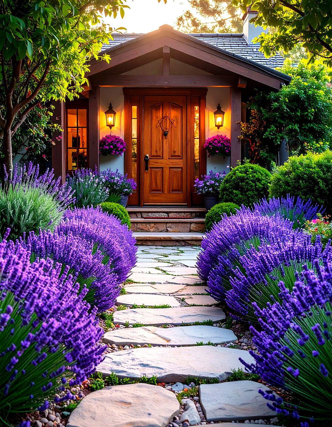 The Fragrant Garden Path - 30 front house garden ideas