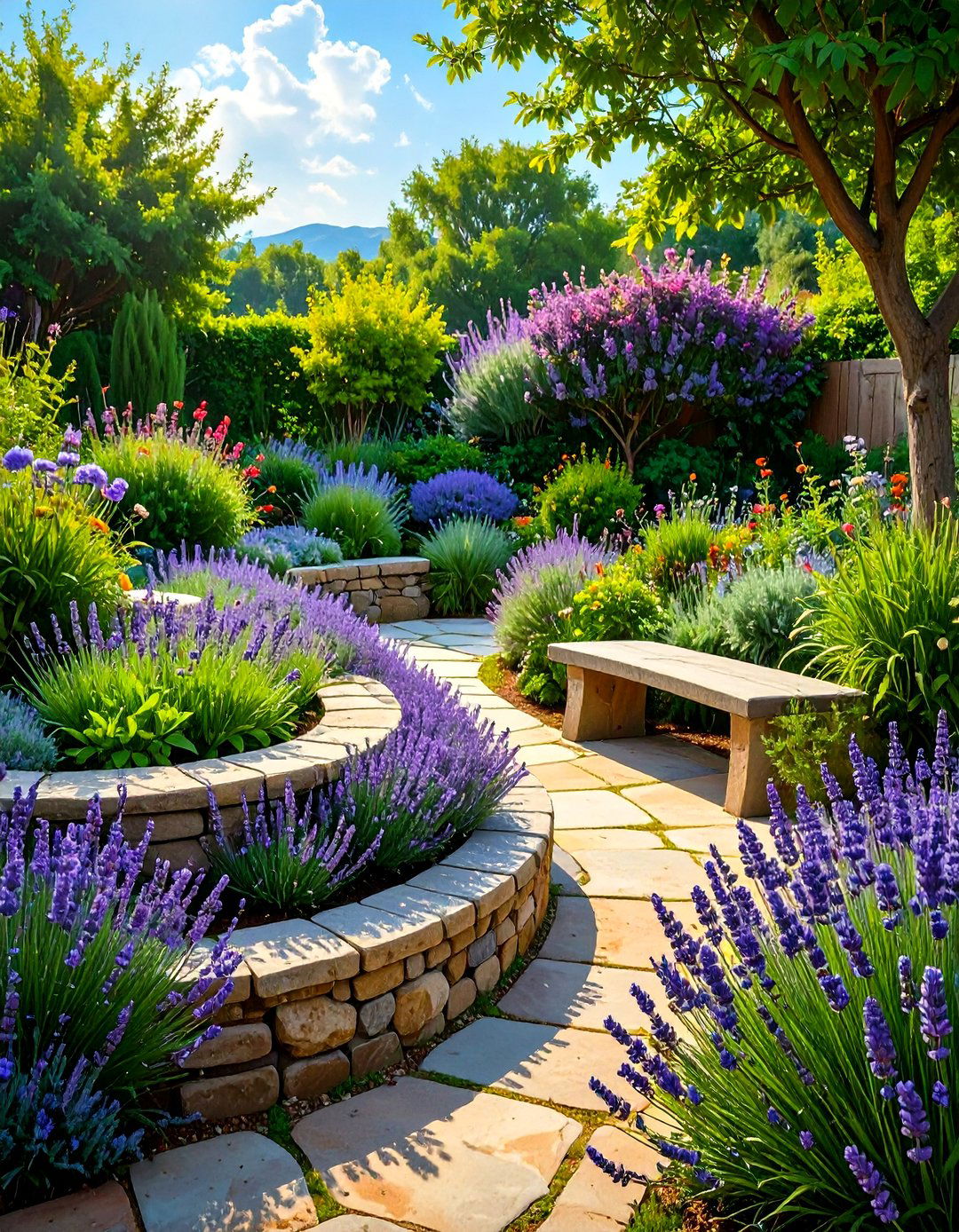 The Fragrant Herb Spiral Garden - 30 memorial garden ideas