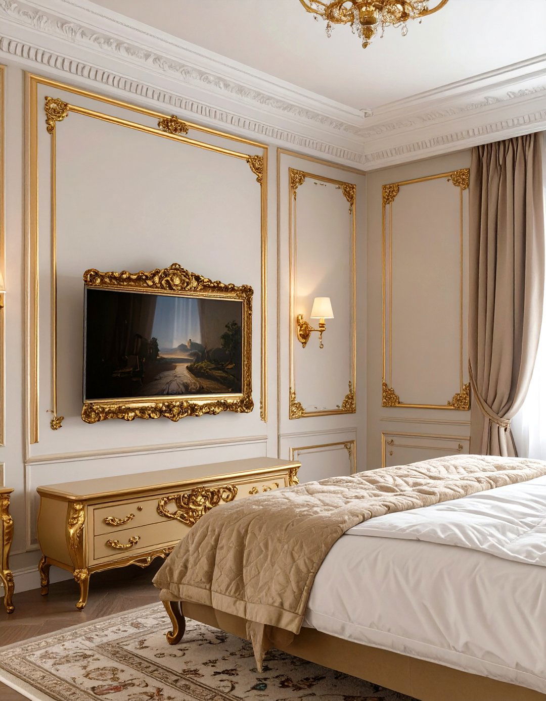 The Framed Television Bedroom - 30 broom tv ideas