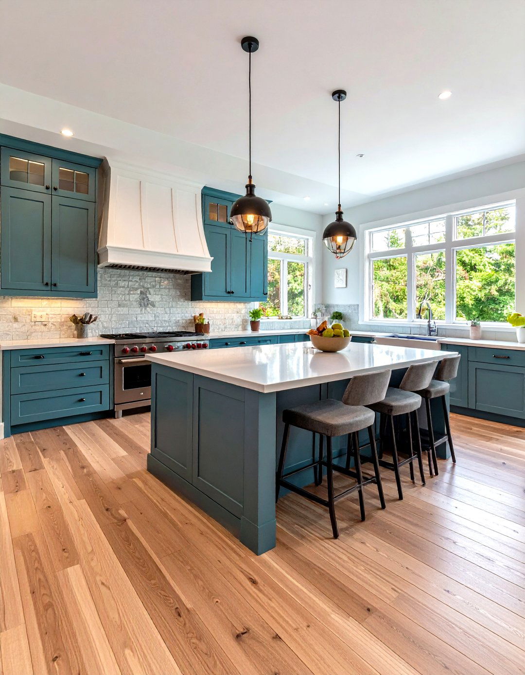 The Framed Tile Mat - 30 kitchen tile to wood floor transition ideas