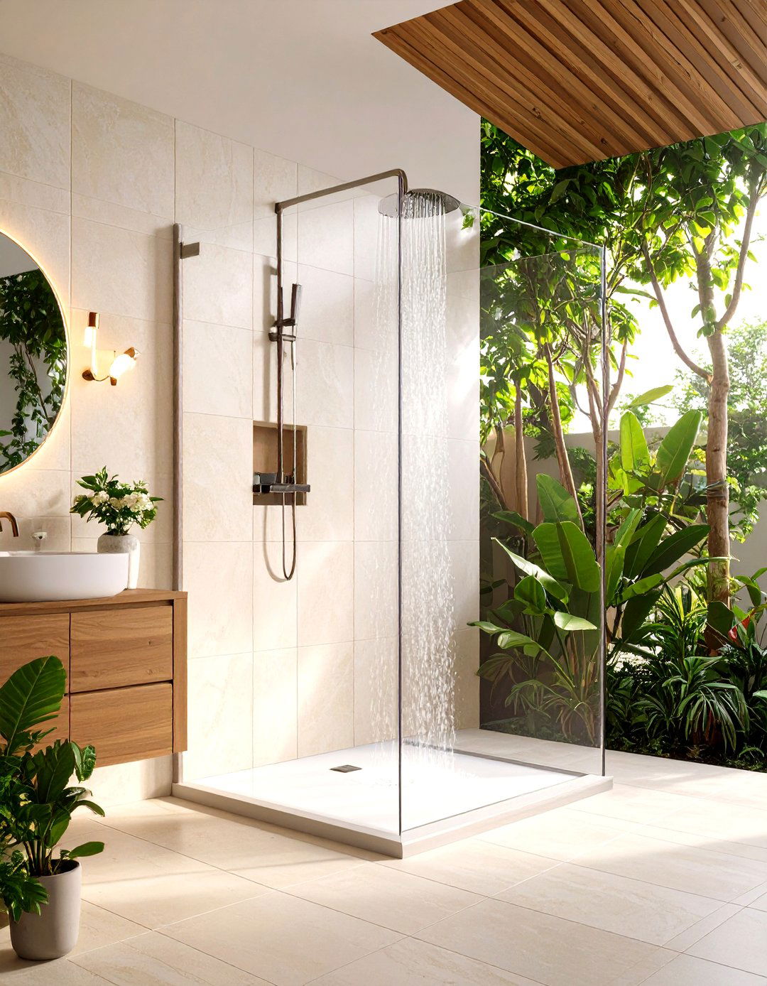 The Frameless Glass Panel Shower Room - 30 limited space tiny shower room designs