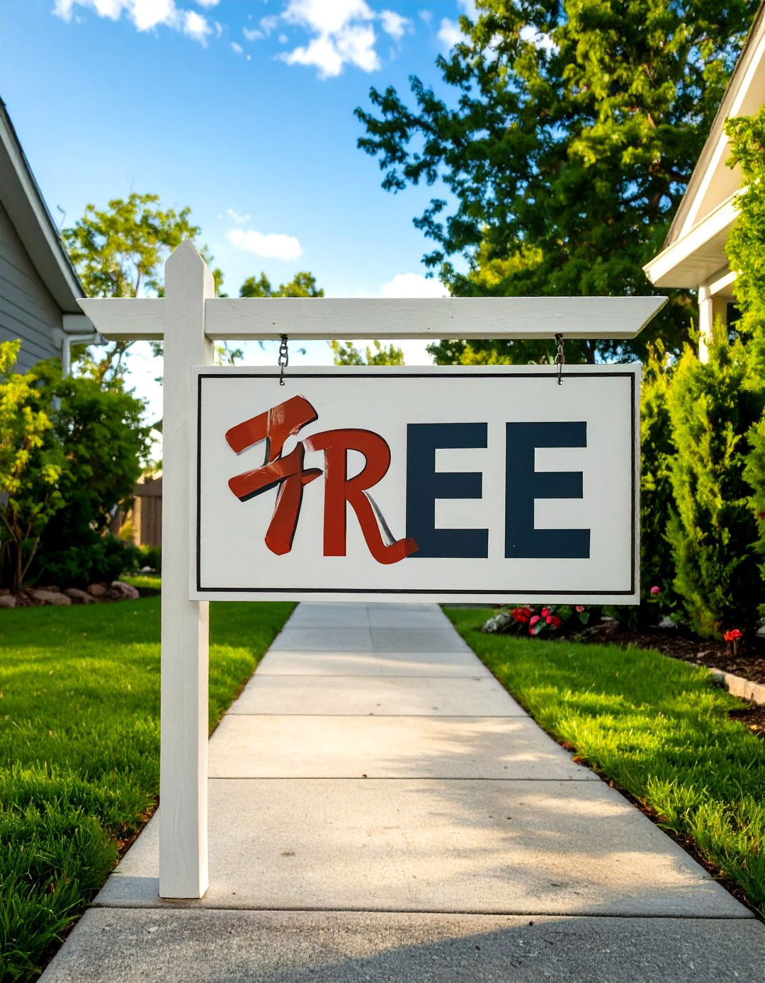 The Free Stuff Lure Sign - 30 garage sale sign ideas