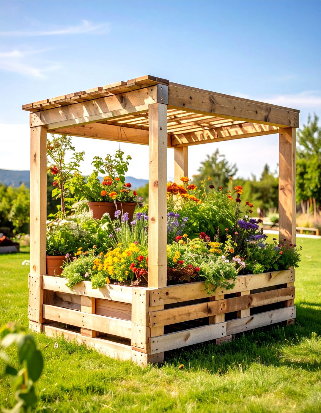 The Freestanding A Frame Pallet Garden - 30 homemade pallet garden designs