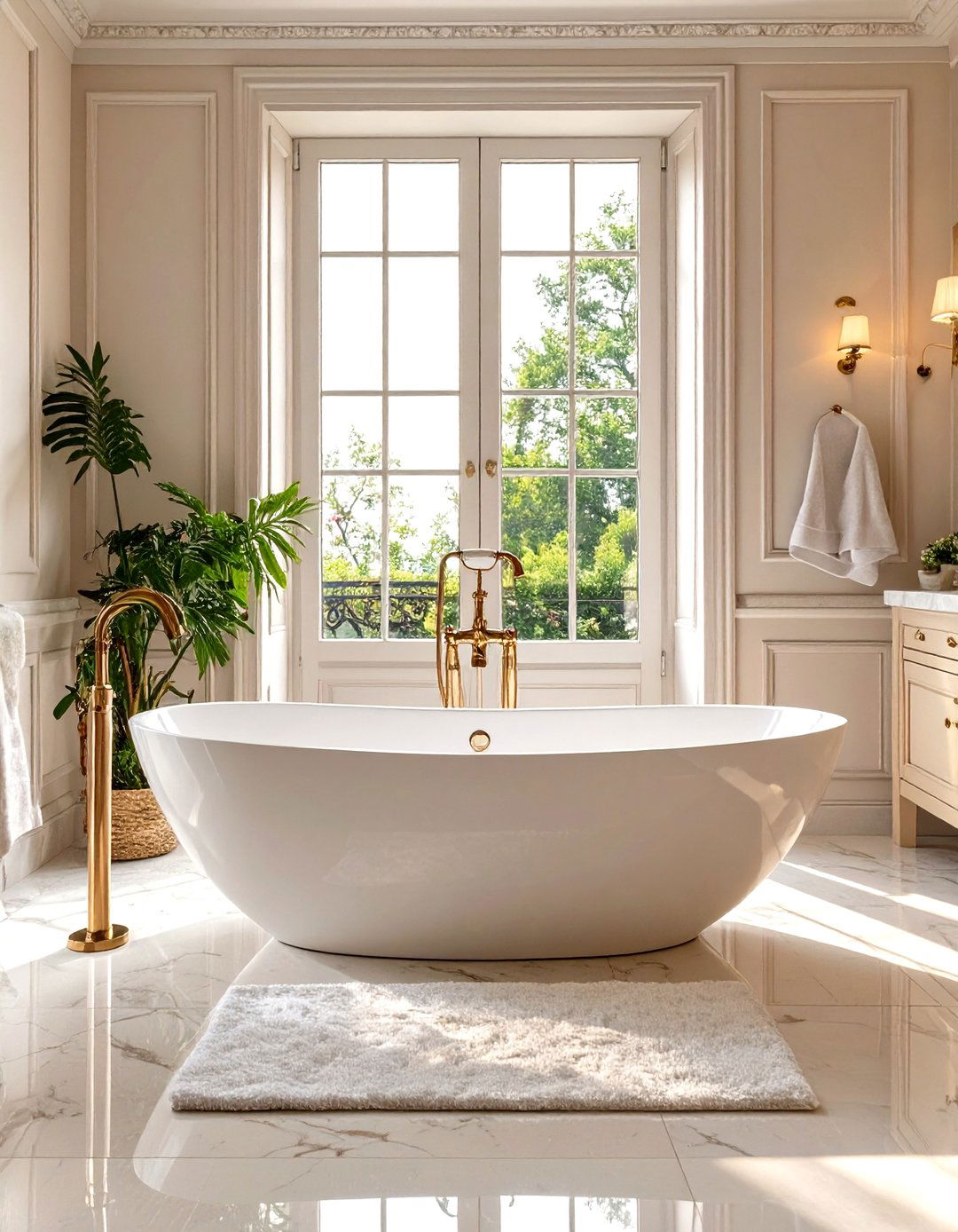 The Freestanding Bathtub as a Centerpiece - 30 french interior design ideas