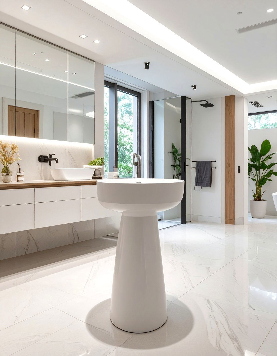 The Freestanding Column Bathroom Sink - 30 bathroom sink ideas