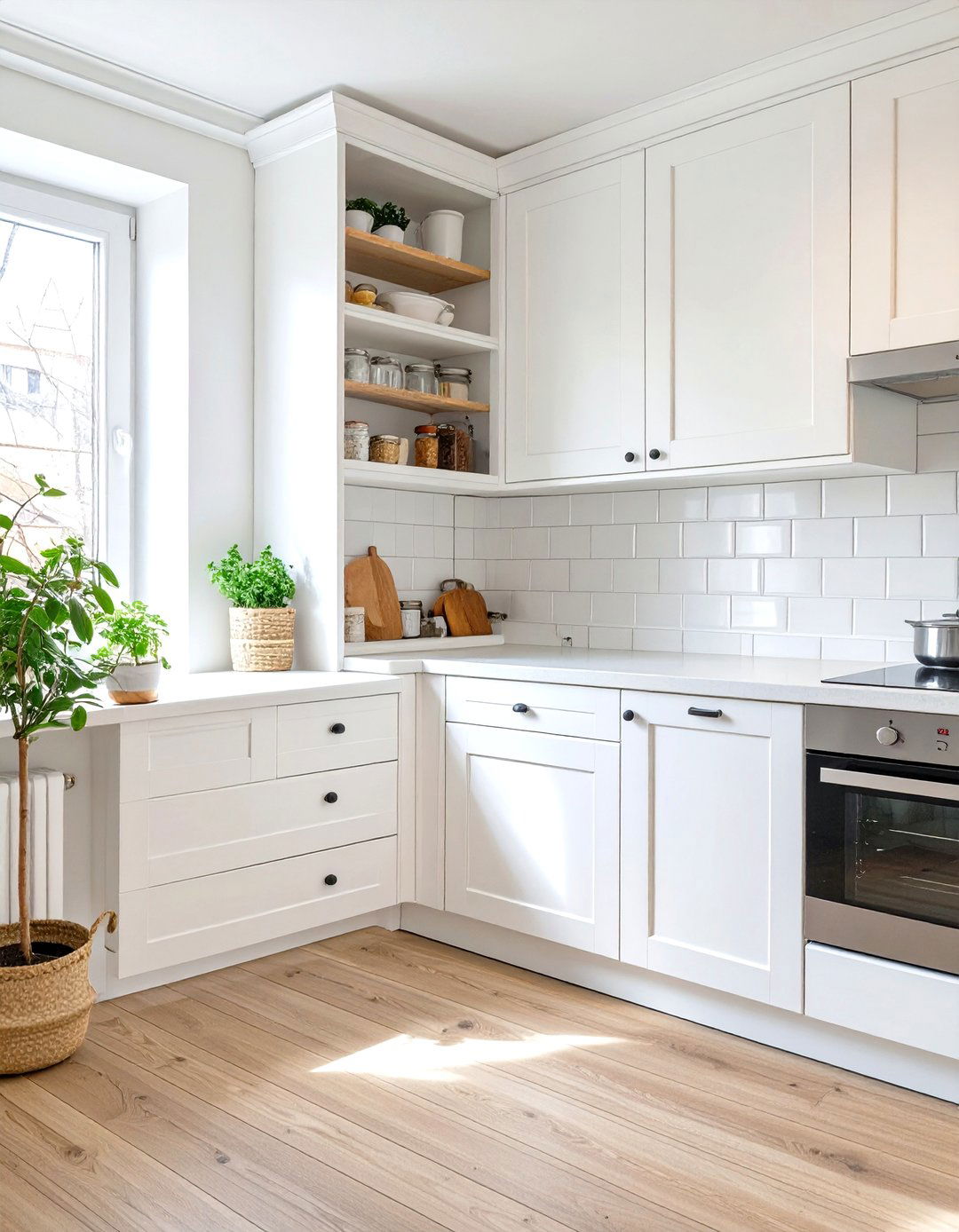 The Freestanding Corner Pantry - 30 corner pantry ideas