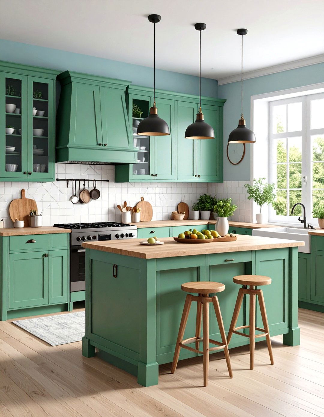 The Freestanding Furniture Kitchen - 30 kitchen organizing ideas