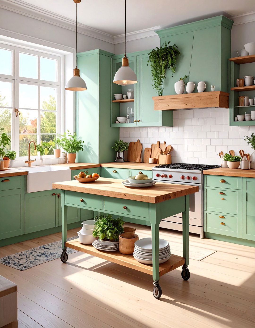 The Freestanding Furniture Kitchen - 30 low cost simple kitchen designs