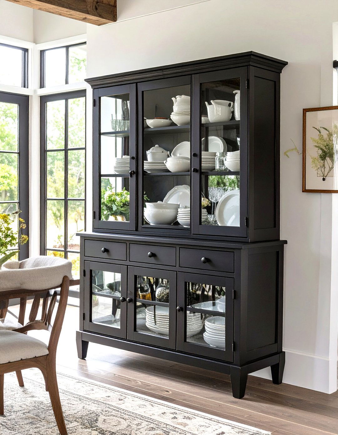 The Freestanding Kitchen Hutch - 30 modern farm house design ideas