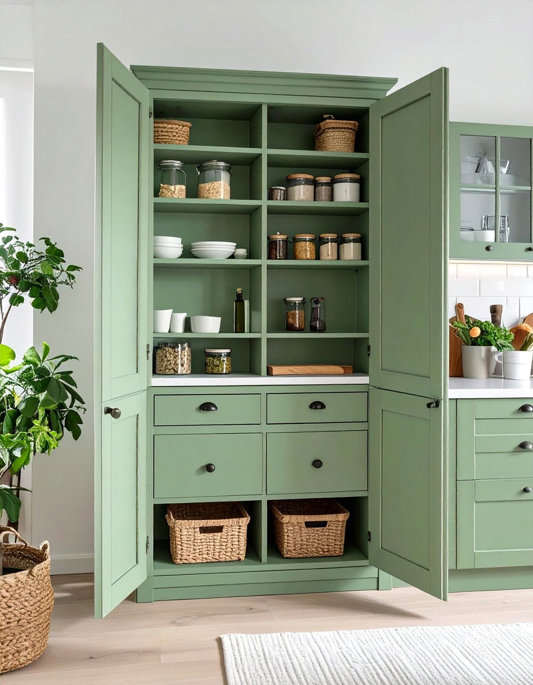 The Freestanding Pantry Armoire - 30 custom pantry ideas
