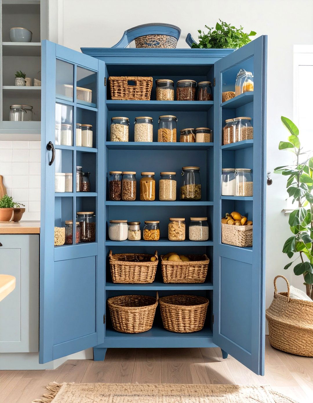 The Freestanding Pantry Armoire - 30 organize pantry ideas