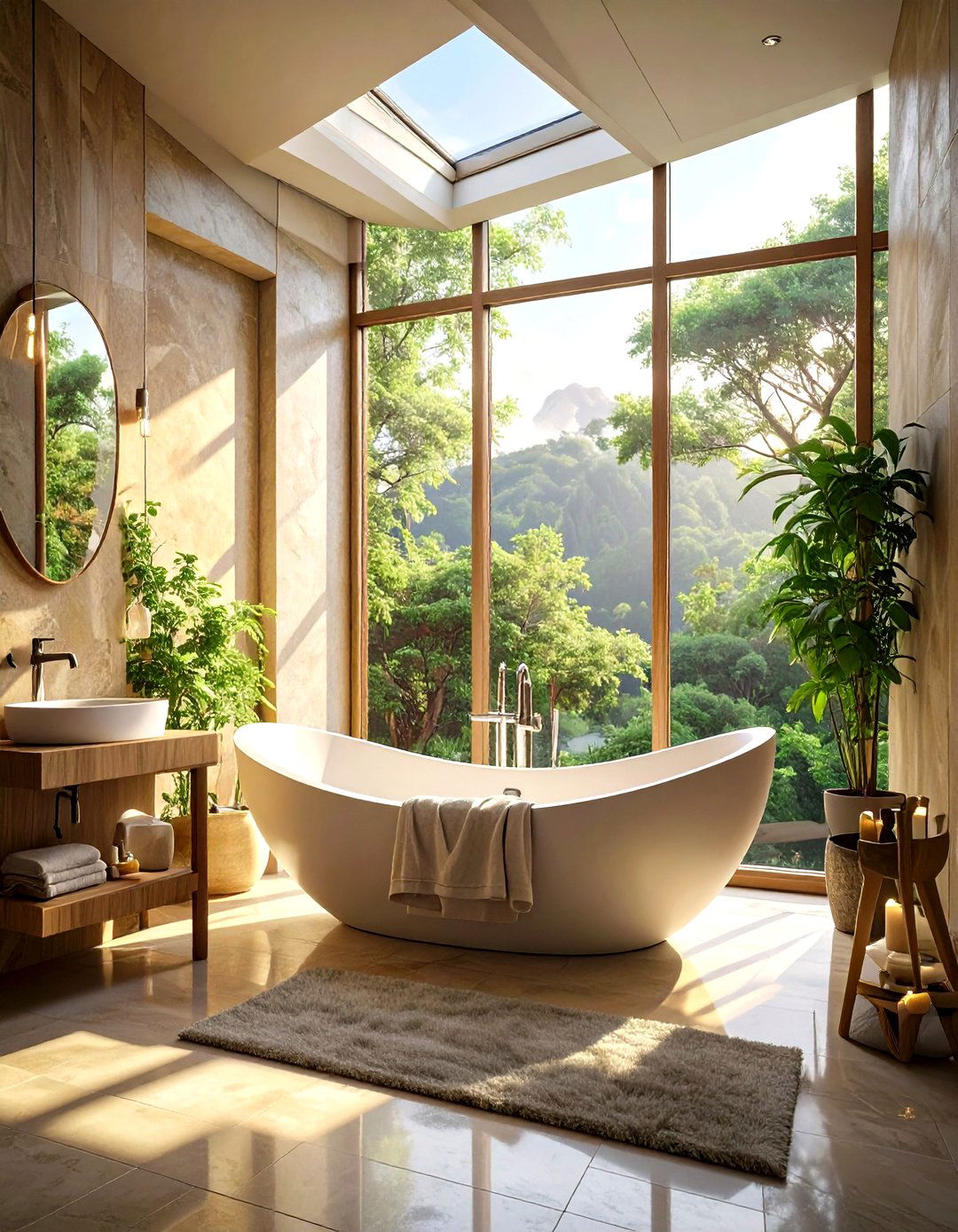 The Freestanding Tub Statement Bathroom - 30 luxury modern luxury master bathroom ideas