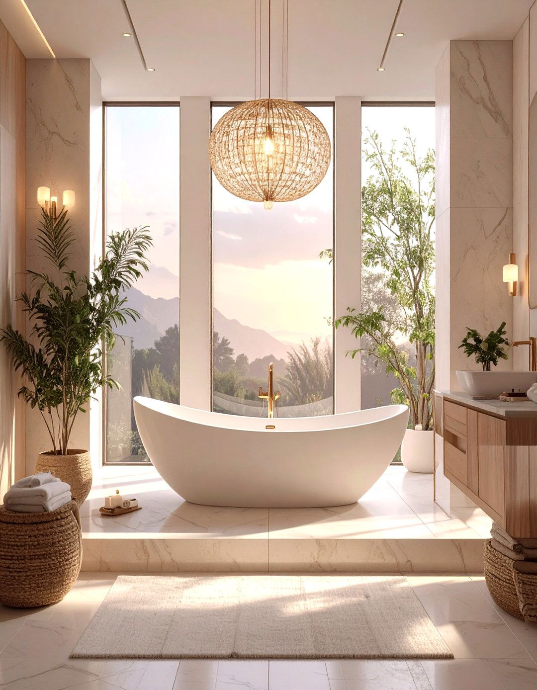 The Freestanding Tub as Focal Point - 30 master bathroom ideas photo gallery