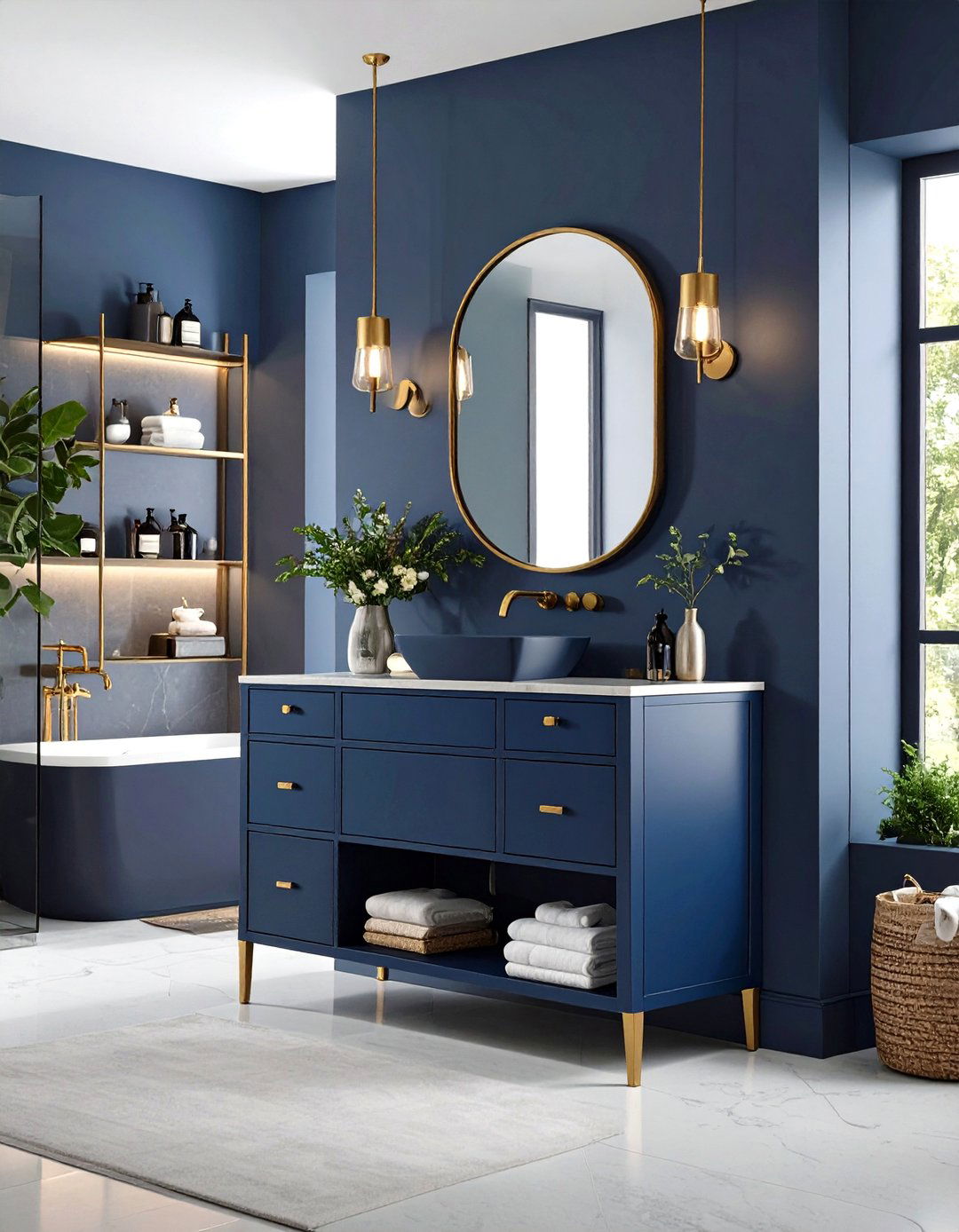 The Freestanding Vanity Bathroom Concept - 30 limited space small bathroom designs with shower