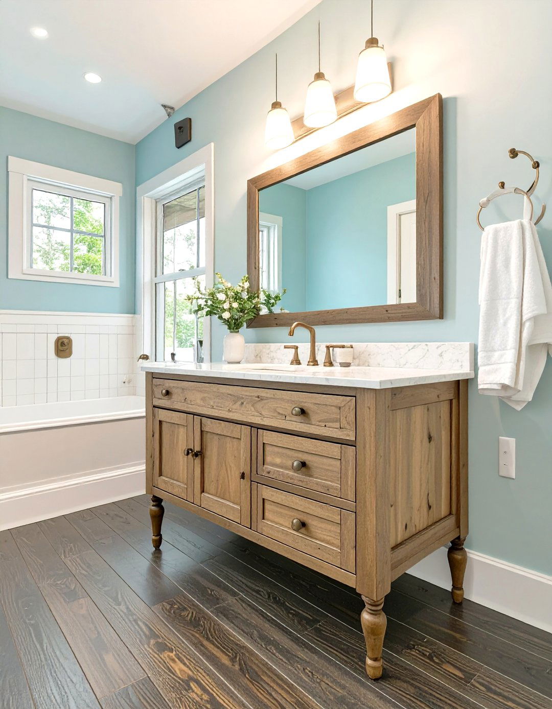 The Freestanding Vanity Bathroom - 30 cottage bathroom ideas