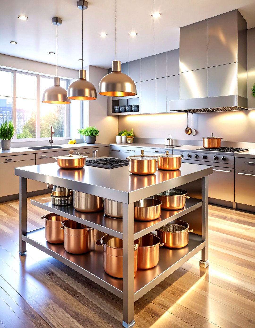 The Freestanding Worktable Kitchen Island - 30 kitchen islands ideas