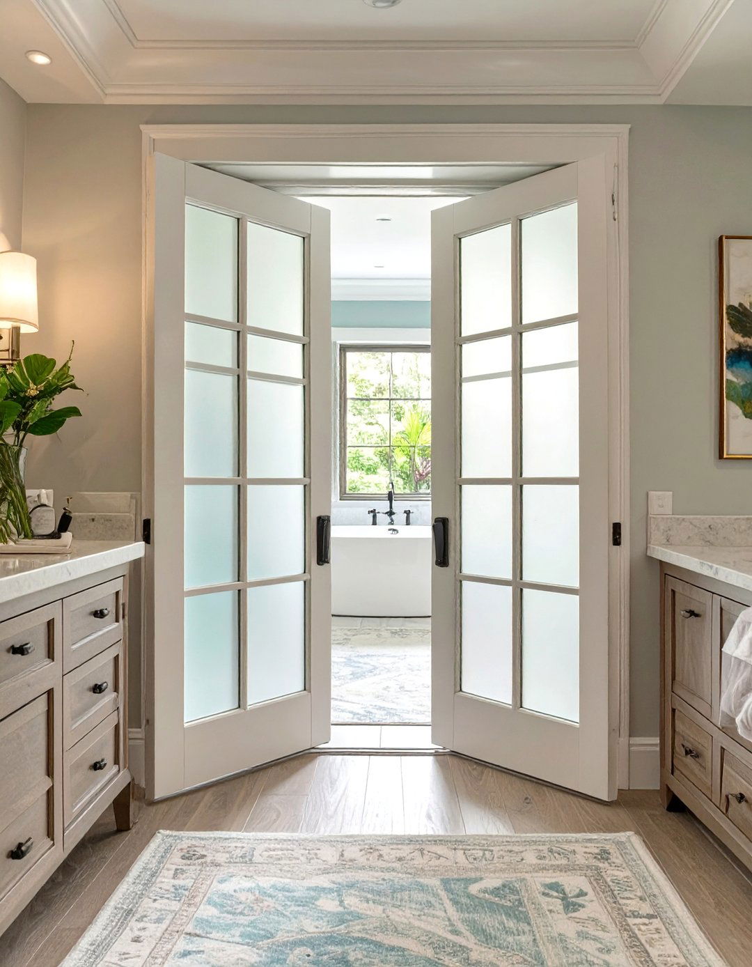 The French Bathroom Door - 30 bathroom door ideas
