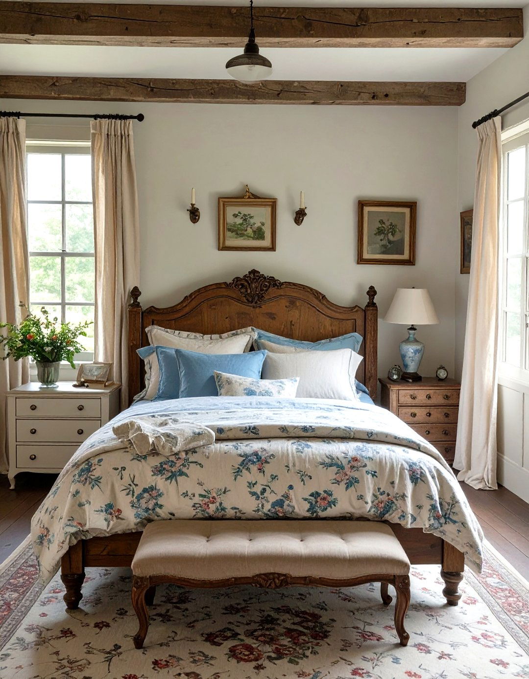 The French Country Bedroom - 30 neutral bedroom ideas