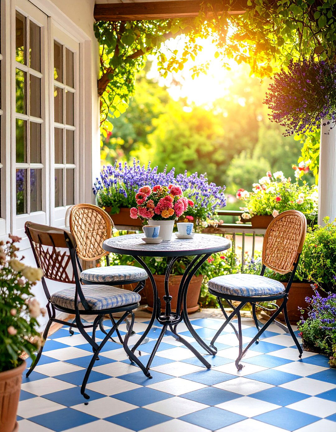 The French Country Bistro Setting - 30 enclosed patio ideas