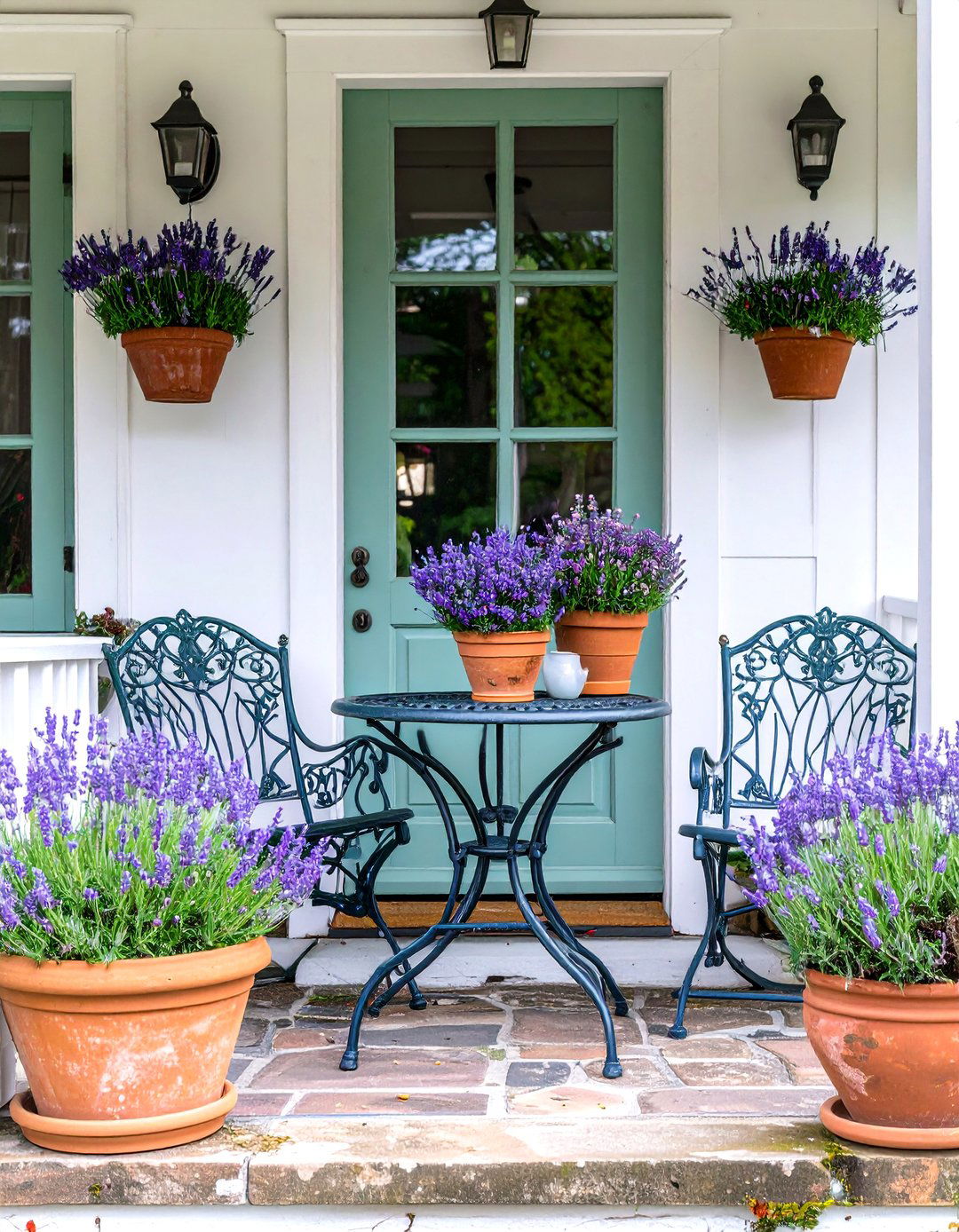 The French Country Front Porch - 30  front porch ideas