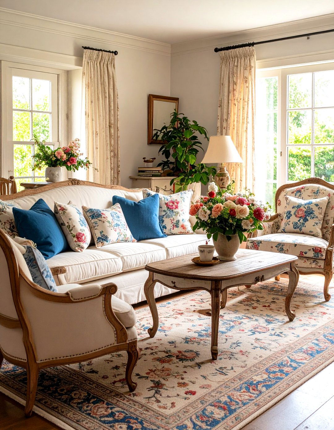 The French Country Living Room - 30 l shaped living room ideas