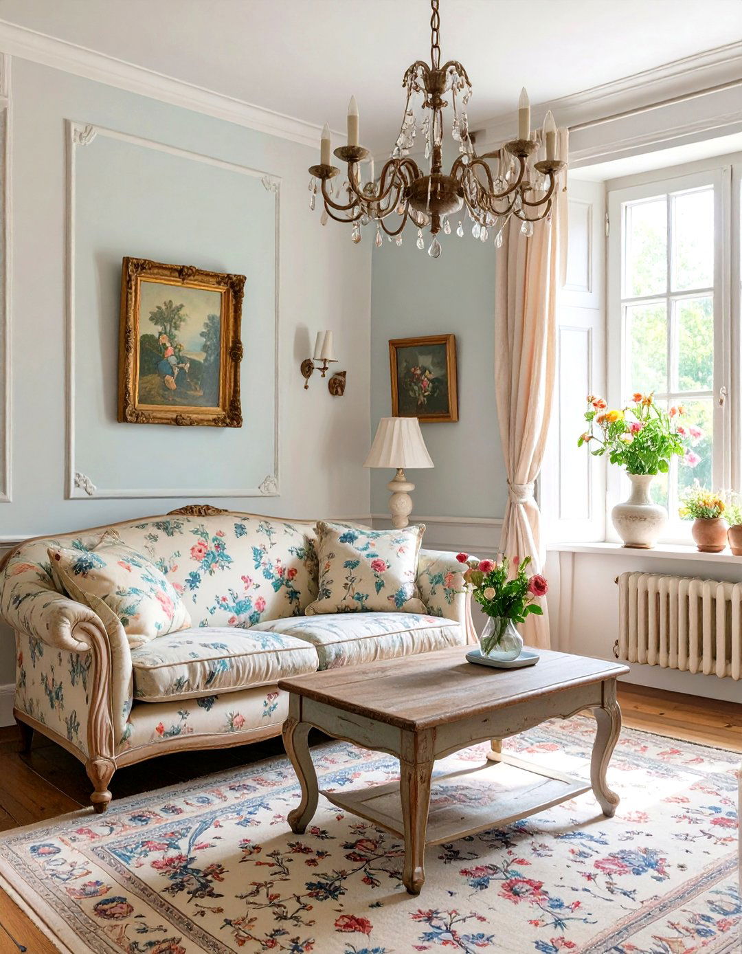 The French Country Living Room Elegance - 30 cozy apartment living room ideas