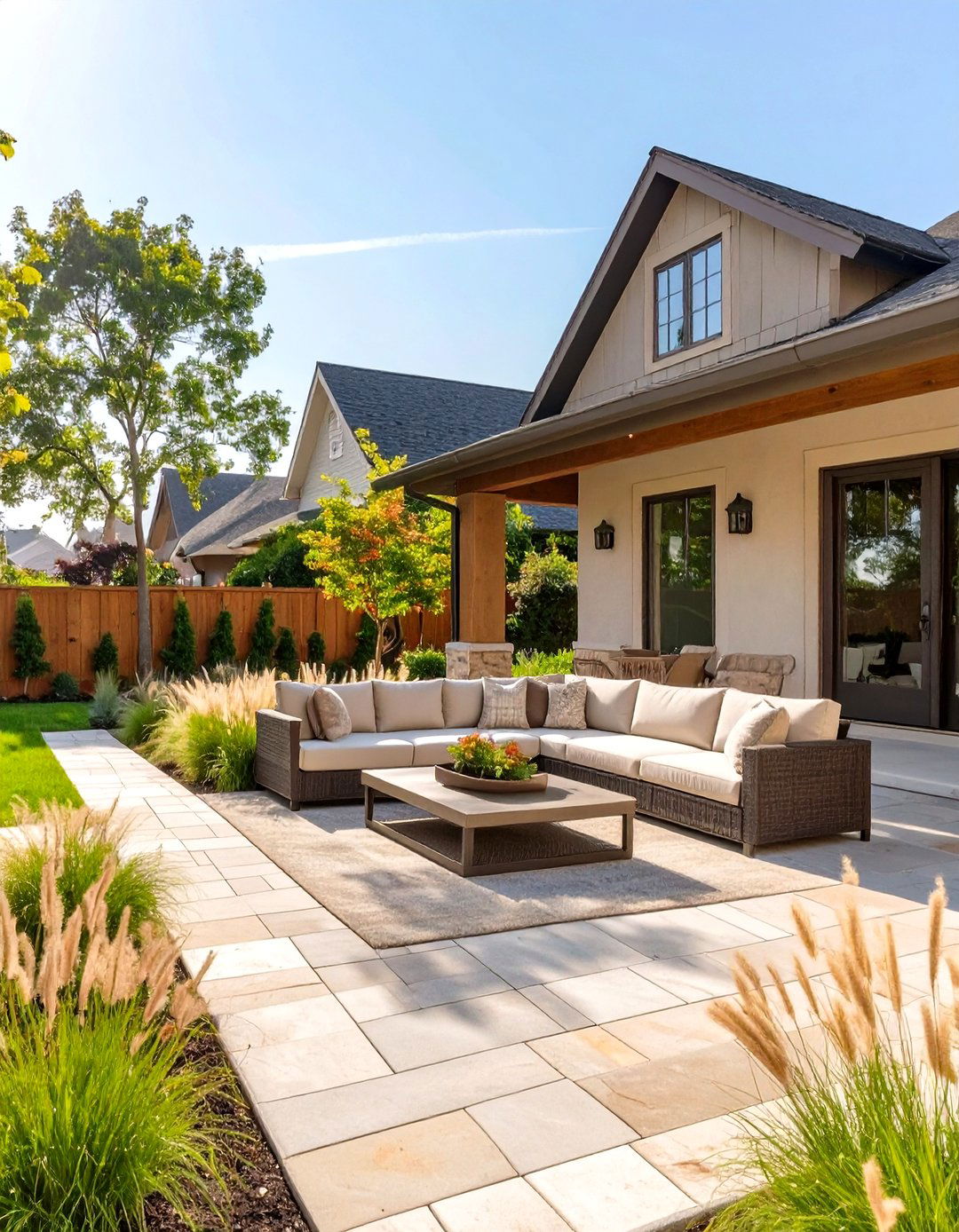 The Front Yard Patio Living Space - 30 curb appeal front yard landscaping ideas