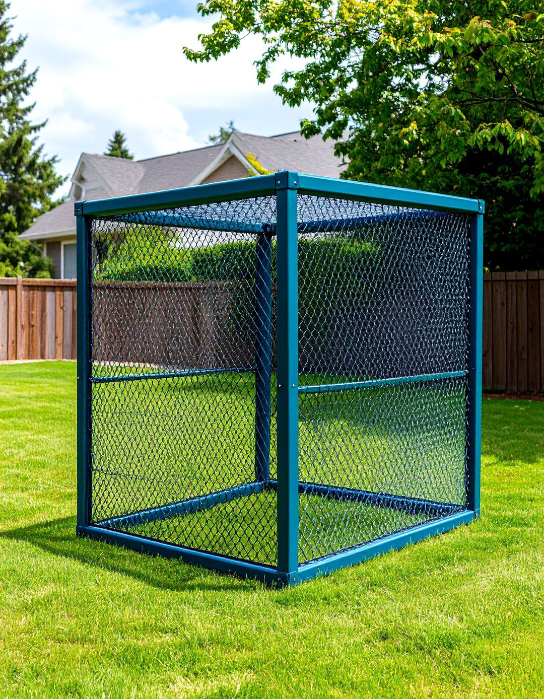 The Full Enclosure Safety Batting Cage - 30 backyard batting cage ideas