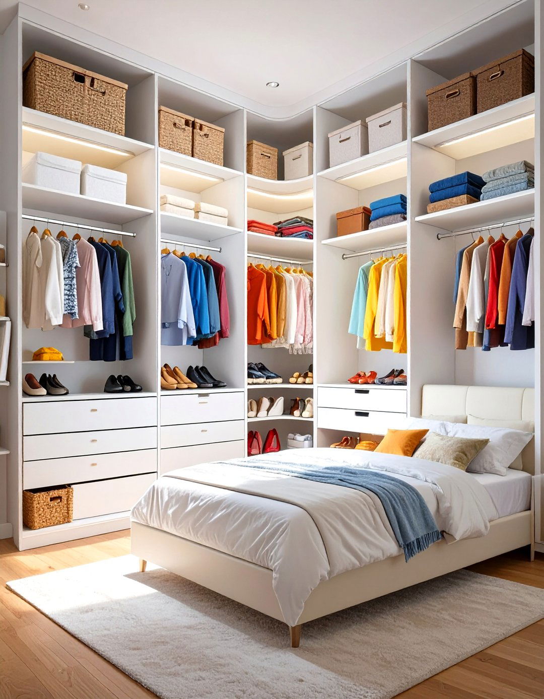 The Full Wall Garment System - 30 open closet ideas