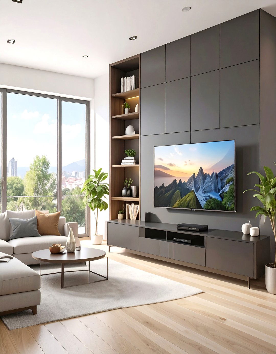 The Full Wall Media Unit Living Room - 30 modern living room ideas with tv