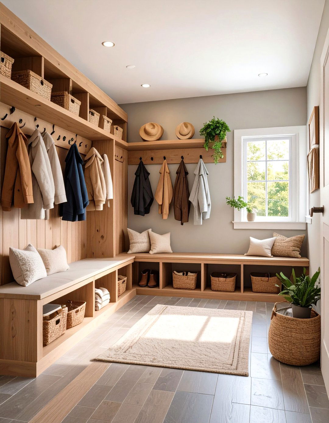 The Functional Mudroom and Entryway - 30 lake house decor ideas