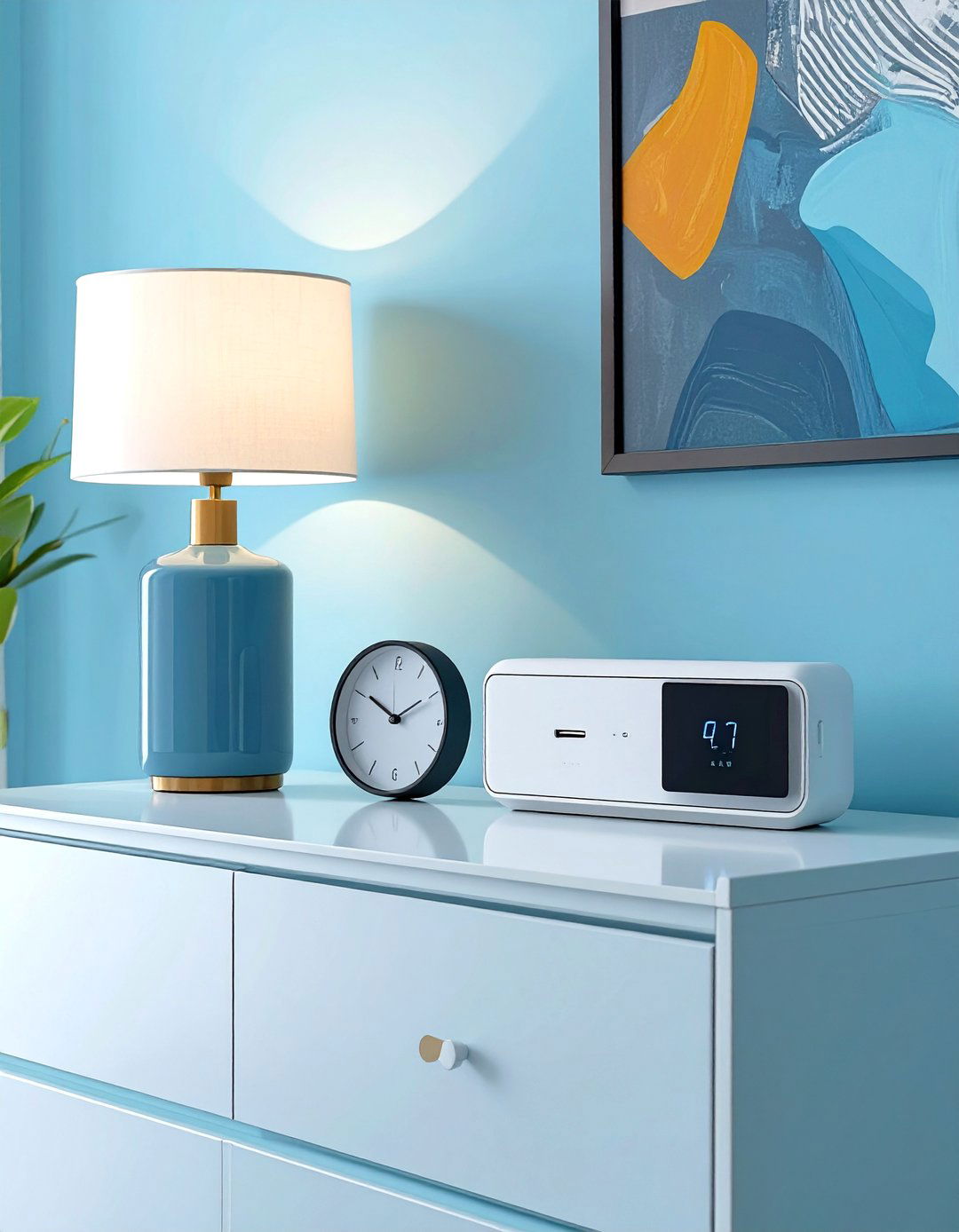 The Functional Tech Friendly Dresser - 30 bedroom dresser top decor ideas