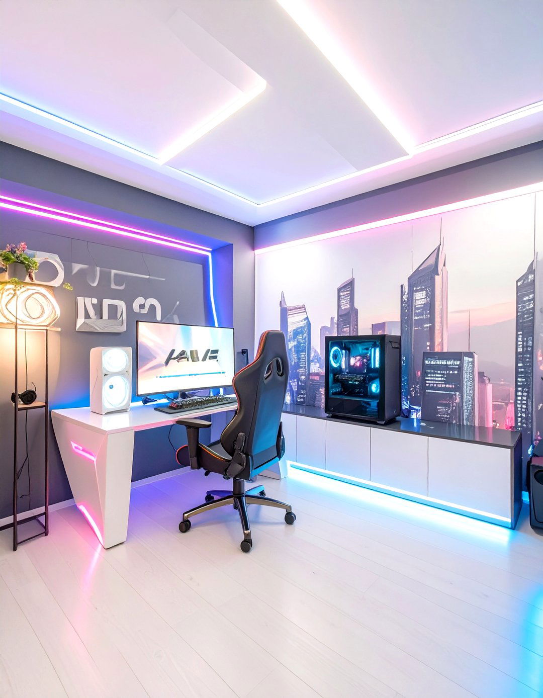 The Futuristic Cyberpunk Game Room - 30 game room decor ideas