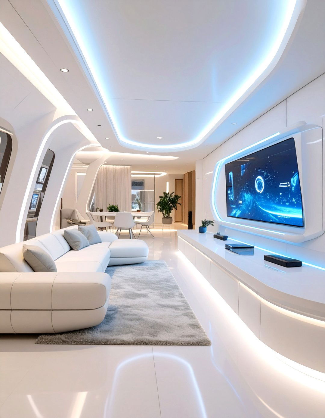 The Futuristic Sci Fi Living Area - 30 home design games online free ideas
