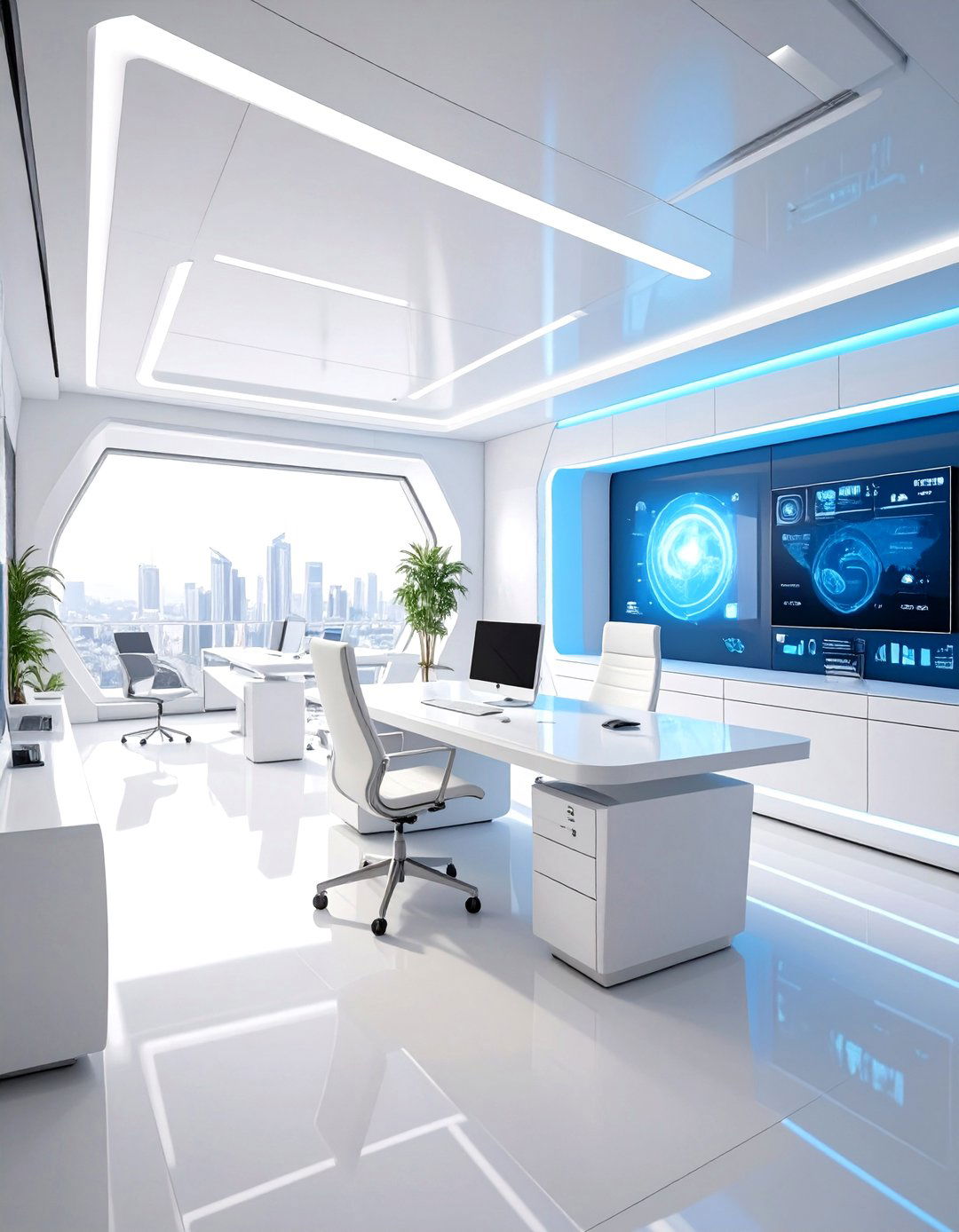 The Futuristic Sci Fi Office - 30 office decoration ideas for work