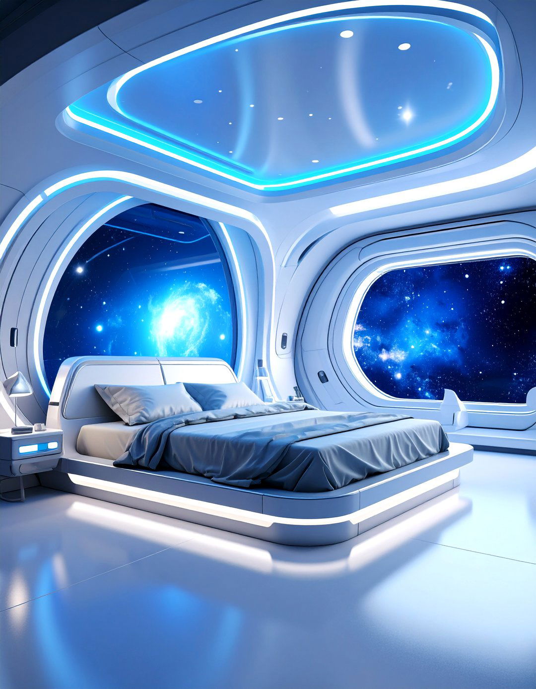 The Futuristic Space Age Bedroom - 30 ai bedroom design ideas