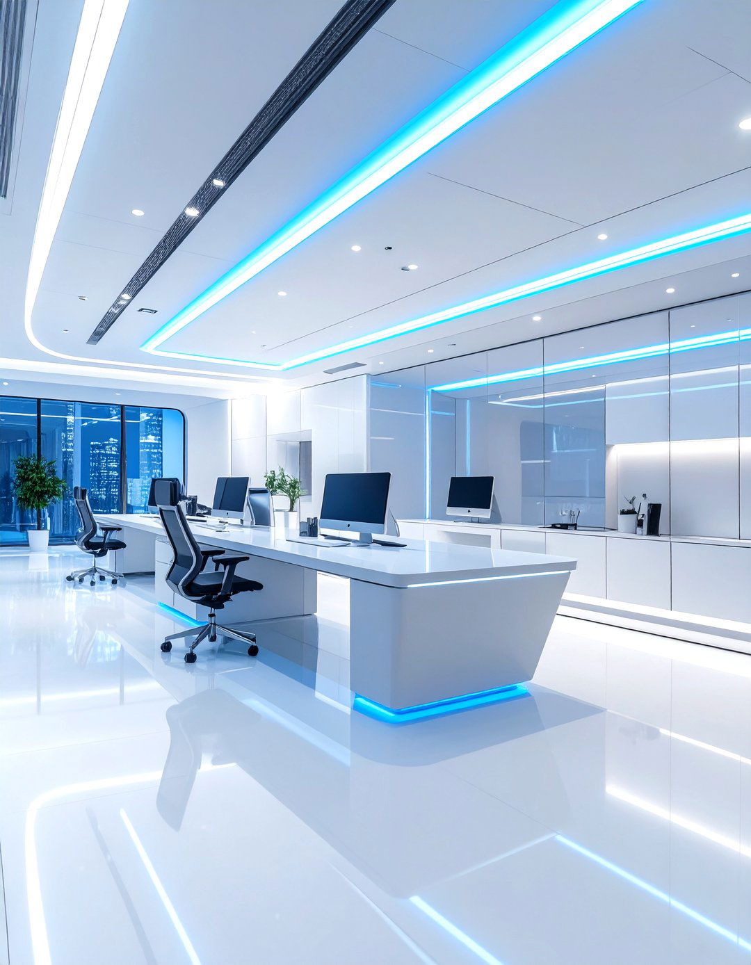 The Futuristic Tech Hub - 30 office ideas for work