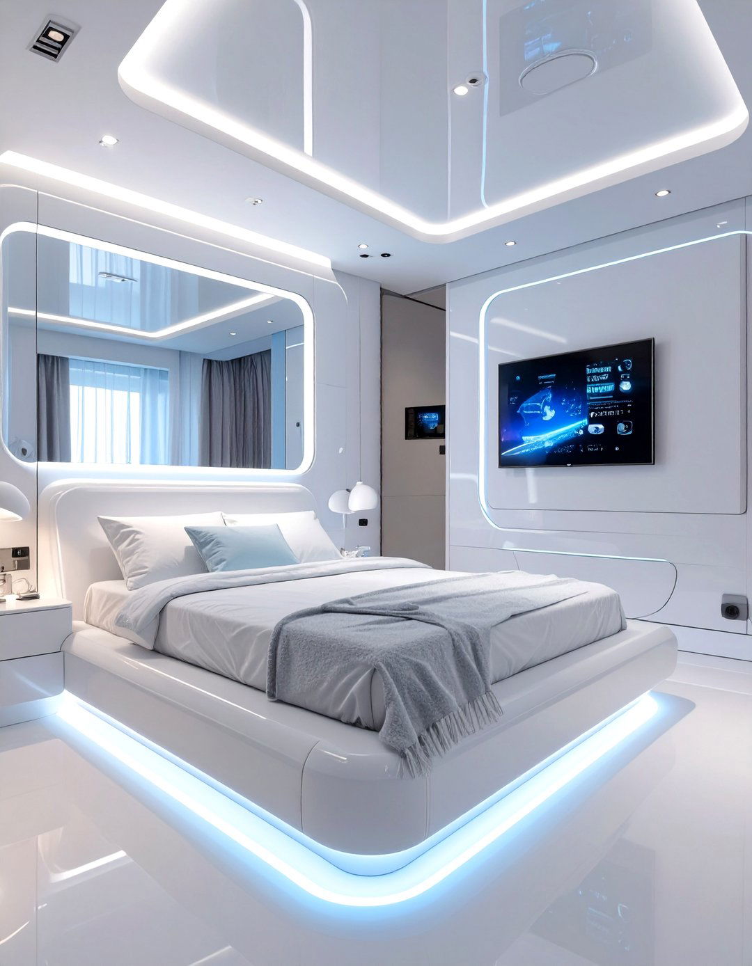 The Futurists Smart Bedroom - 30 ai teen room design ideas